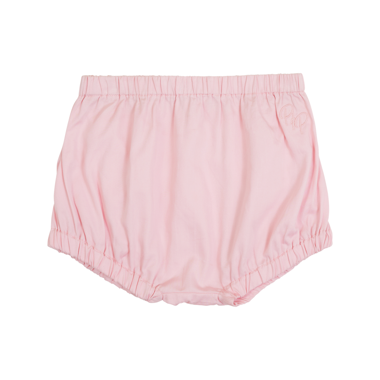 Flat lay of girls pink bloomer shortie