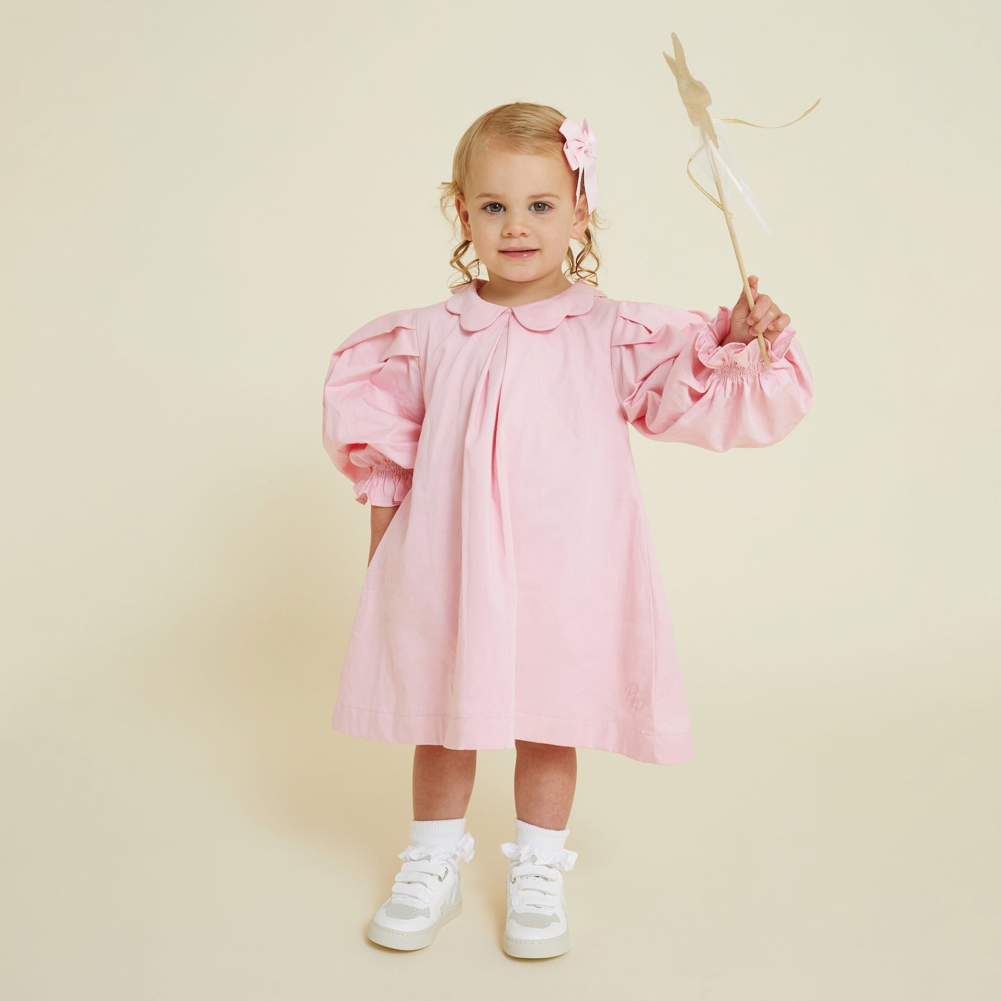 Discounted - Scallop Collar Smock Dress