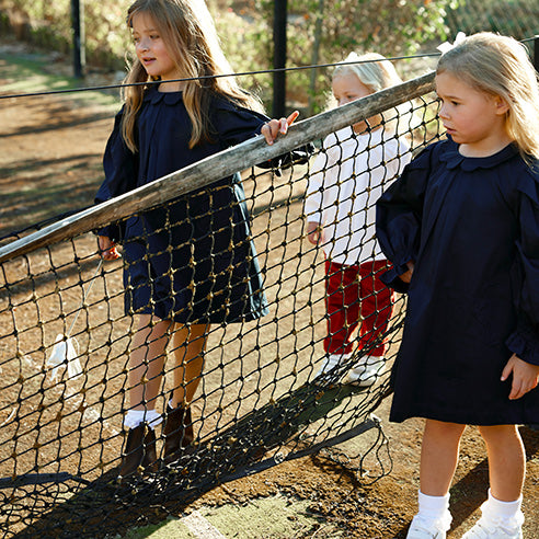 Scallop Detail Smock Dress