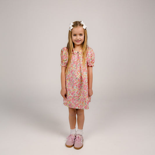 Short Sleeve Scallop Detail Dress