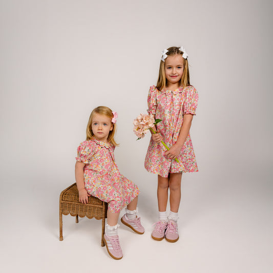 Short Sleeve Scallop Detail Dress and Bubble Shortie Bundle