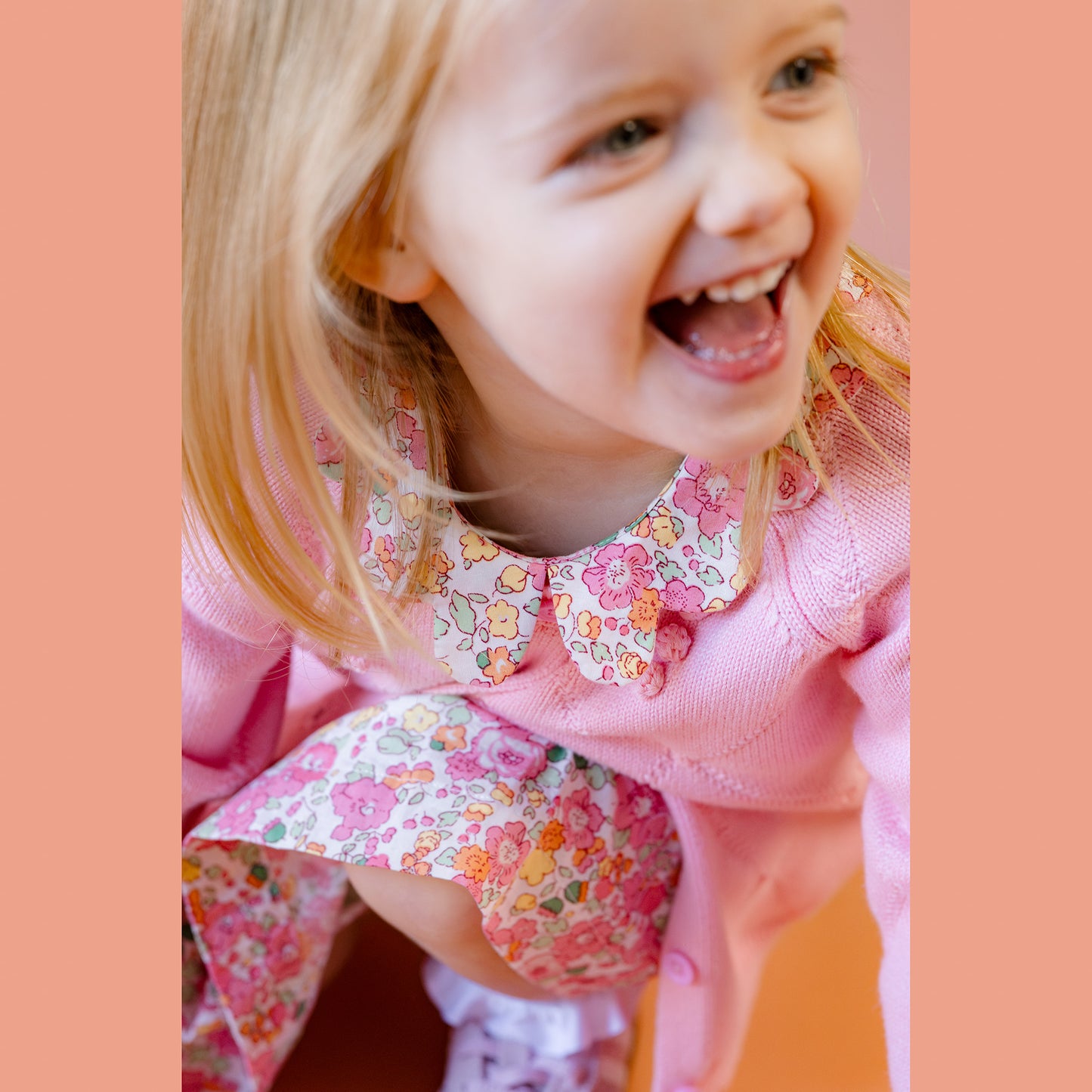 Short Sleeve Scallop Detail Dress and Heritage Knit Cardigan Bundle