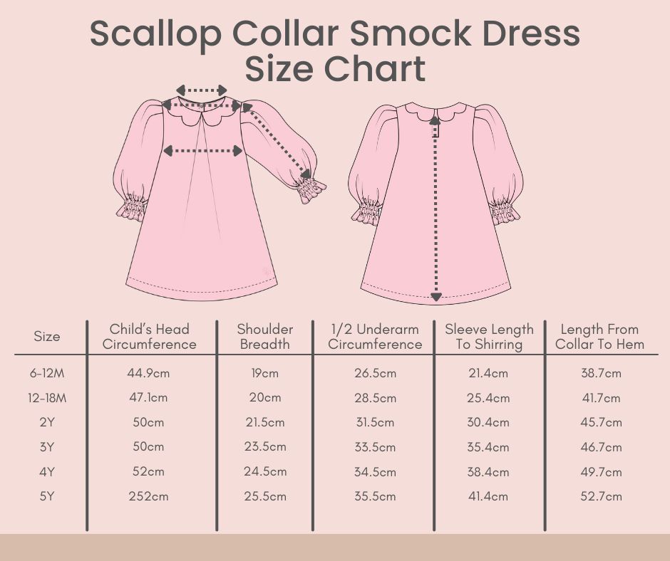 Girls Scallop Collar Smock Dress and Bloomer Set – Prudie & Primmie