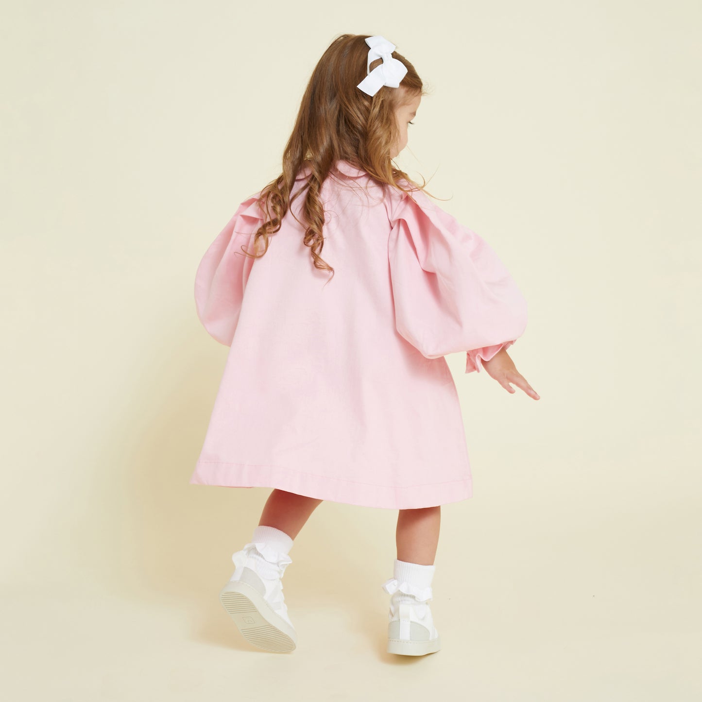 Scallop Collar Smock Dress